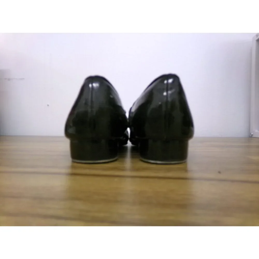 Pre-Owned Dance Tan Tap Shoes ABT Kids 1.5 Mary Jane Patent Leather Loop Strap